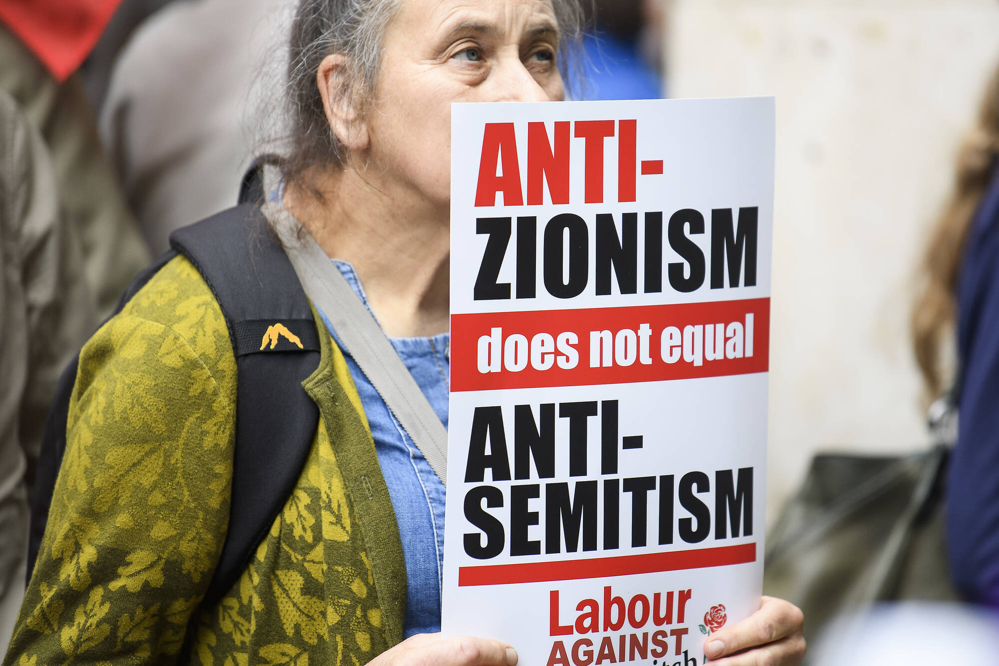 Pro-Jeremy Corbyn protestors gather outside Labour Party headquarters in London ahead of a National Executive Committee vote on whether to adopt, in full, the IHRA definition of antisemitism, September 4th, 2018.